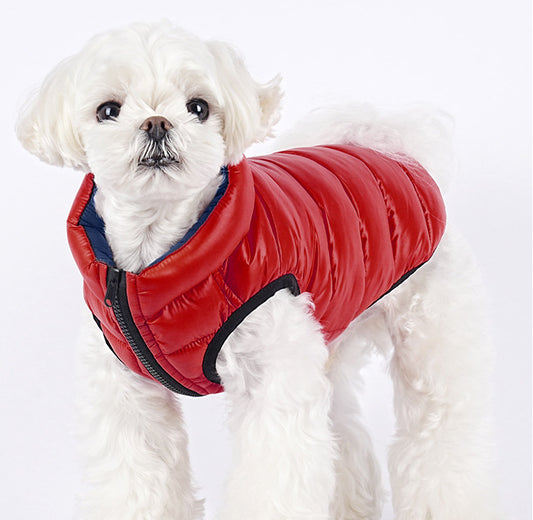 Dog Cloud Reversible Puffer Vest